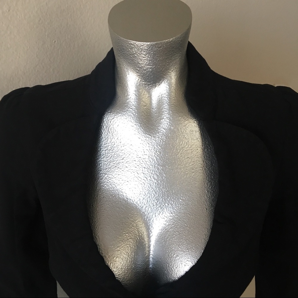 **SOLD** Black Guess Jean Blazer - Picture 2 of 8
